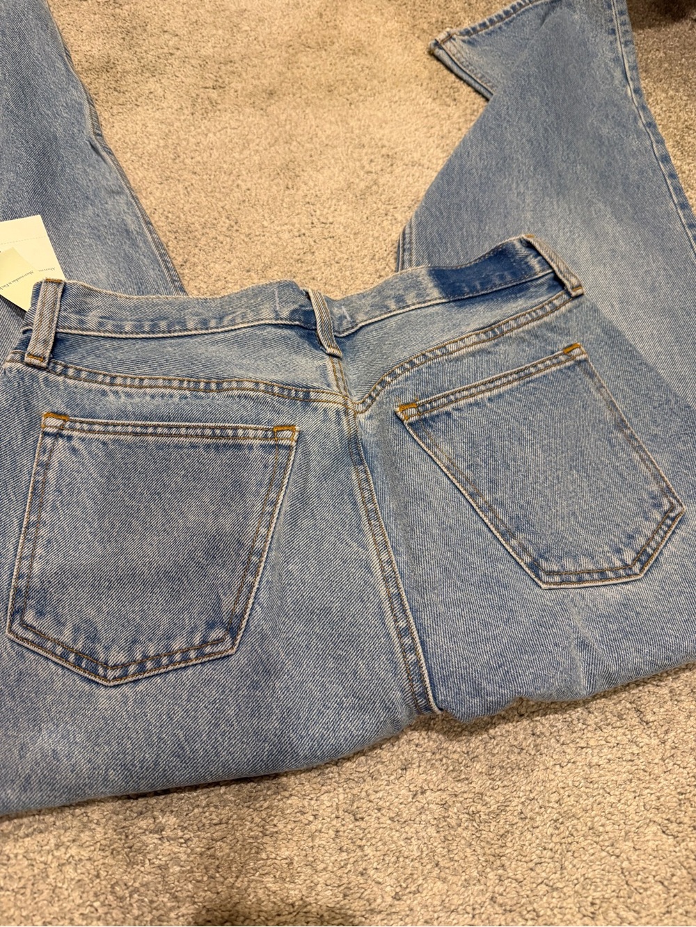 Abercrombie & Fitch Light Blue Straight Leg Women's Jeans - Picture 4 of 4
